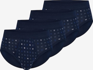 SCHIESSER Slip 'Cotton Essentials Feinripp' in Blue: front