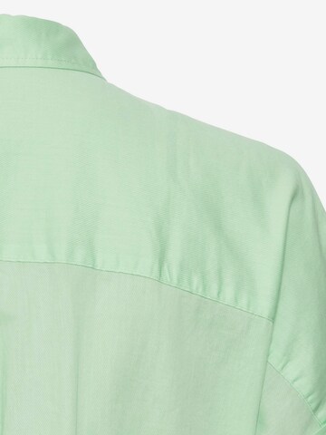 CAMEL ACTIVE Halbarm Bluse aus Baumwolle in Grün