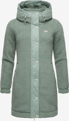 Ragwear Fleece jas 'Cousy' in Groen: voorkant