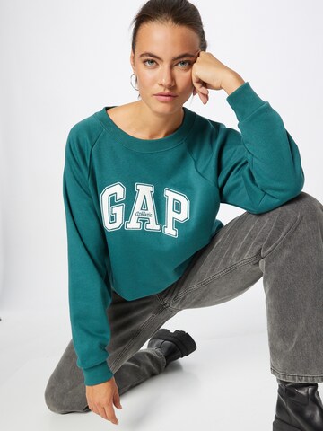 GAP Sweatshirt in Groen: voorkant