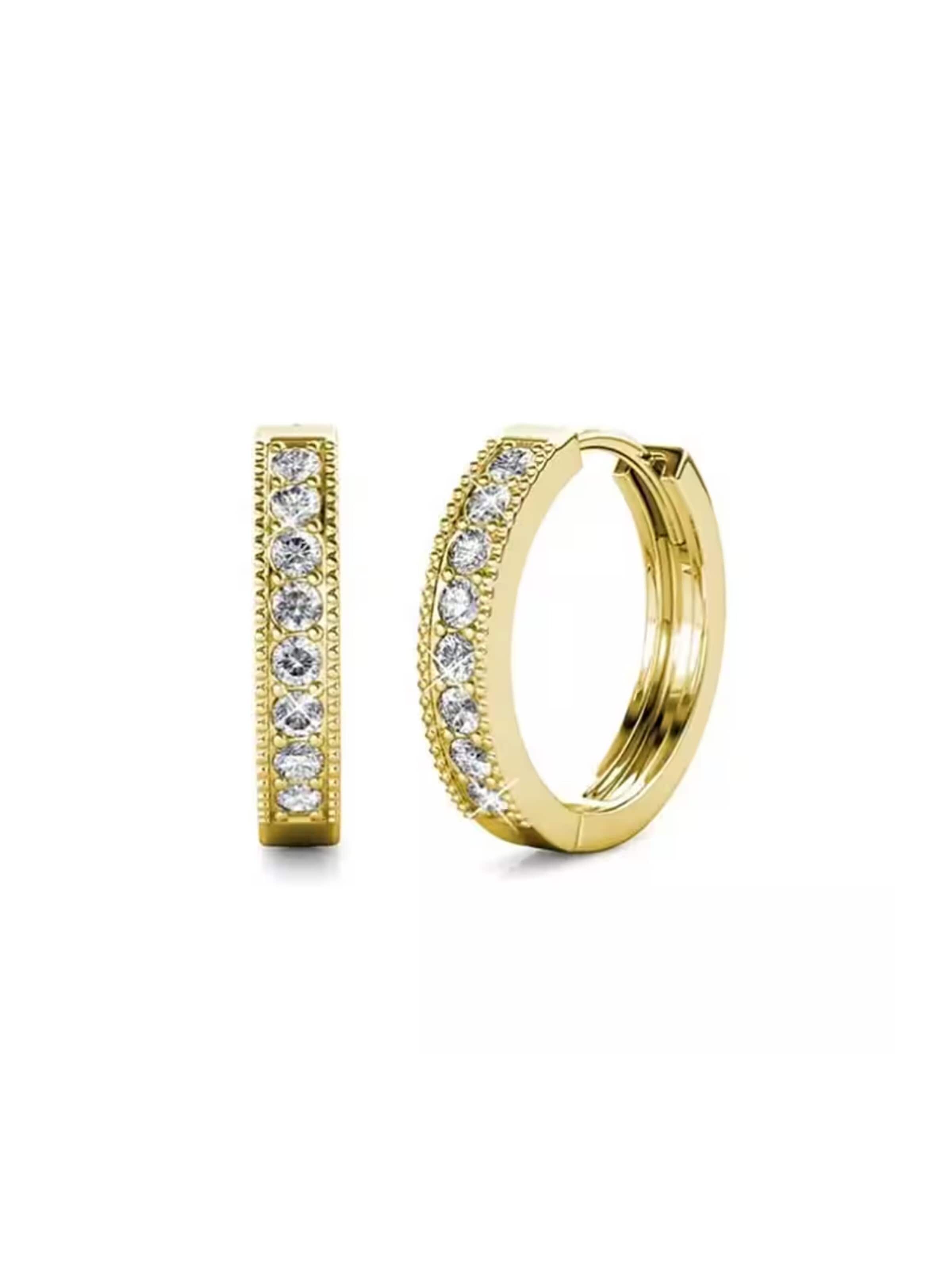 ROUGEMONT Jewellery Ohrringe 'Funkelnde' in Gold: Vorderseite