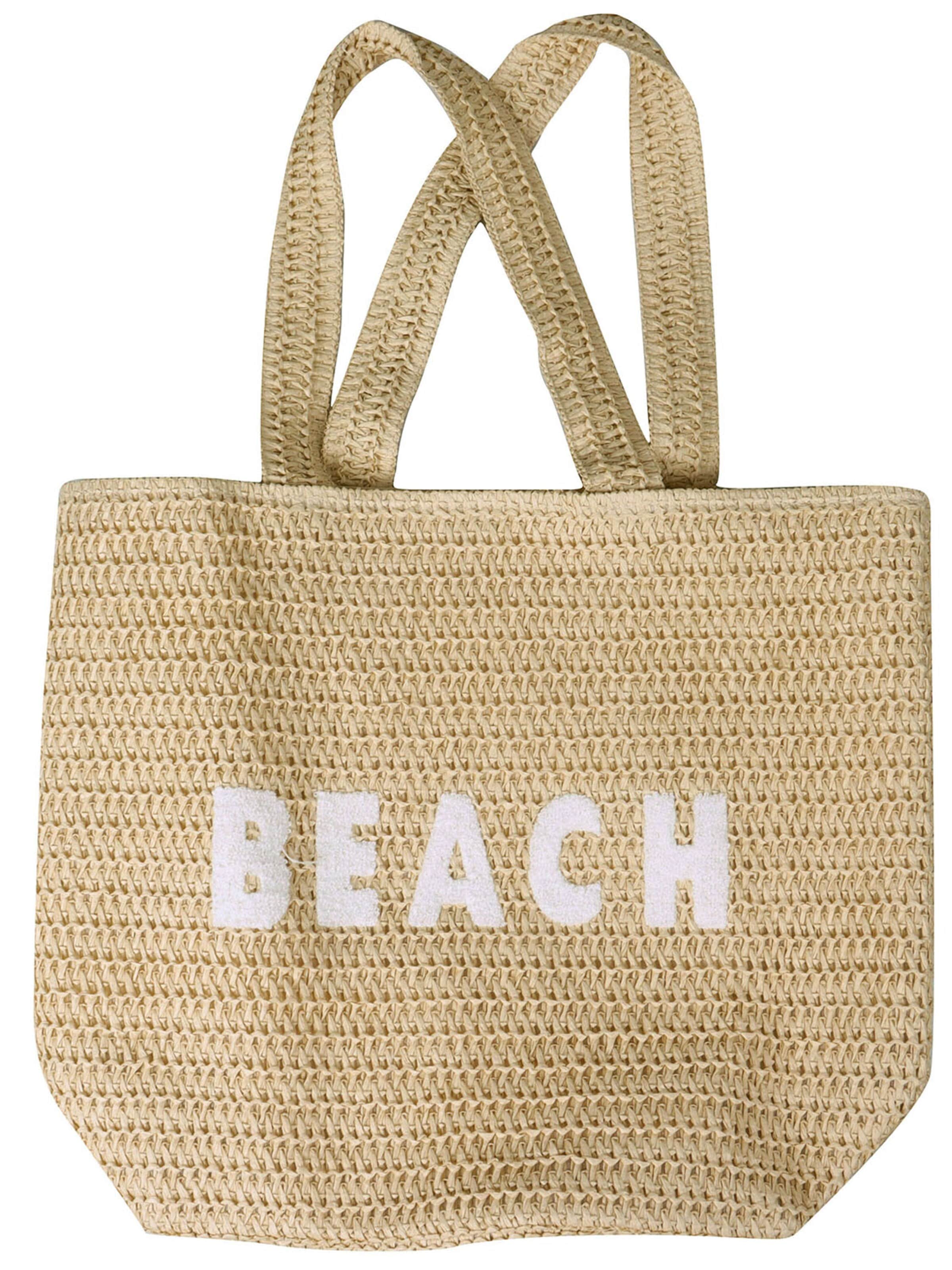 Capelli New York Strandtasche‌‌‌‌‌‌ in One Size in naturweiß, Produktansicht