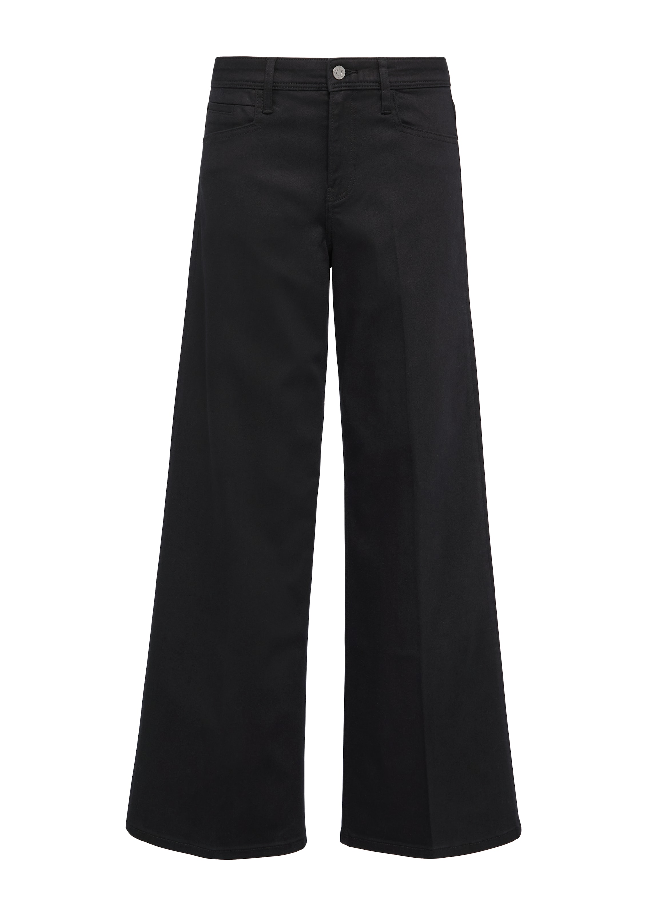 s.Oliver Wide leg Jeans 'Suri' in Zwart: voorkant