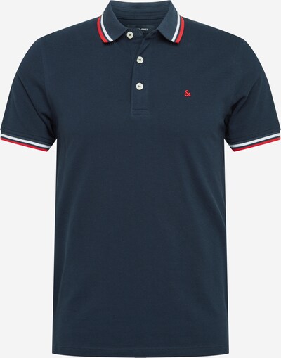 JACK & JONES Poloshirt 'Paulos' in dunkelblau / rot / weiß, Produktansicht