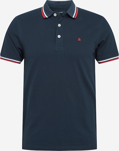 JACK & JONES T-Shirt 'Paulos' en bleu foncé / rouge / blanc, Vue avec produit
