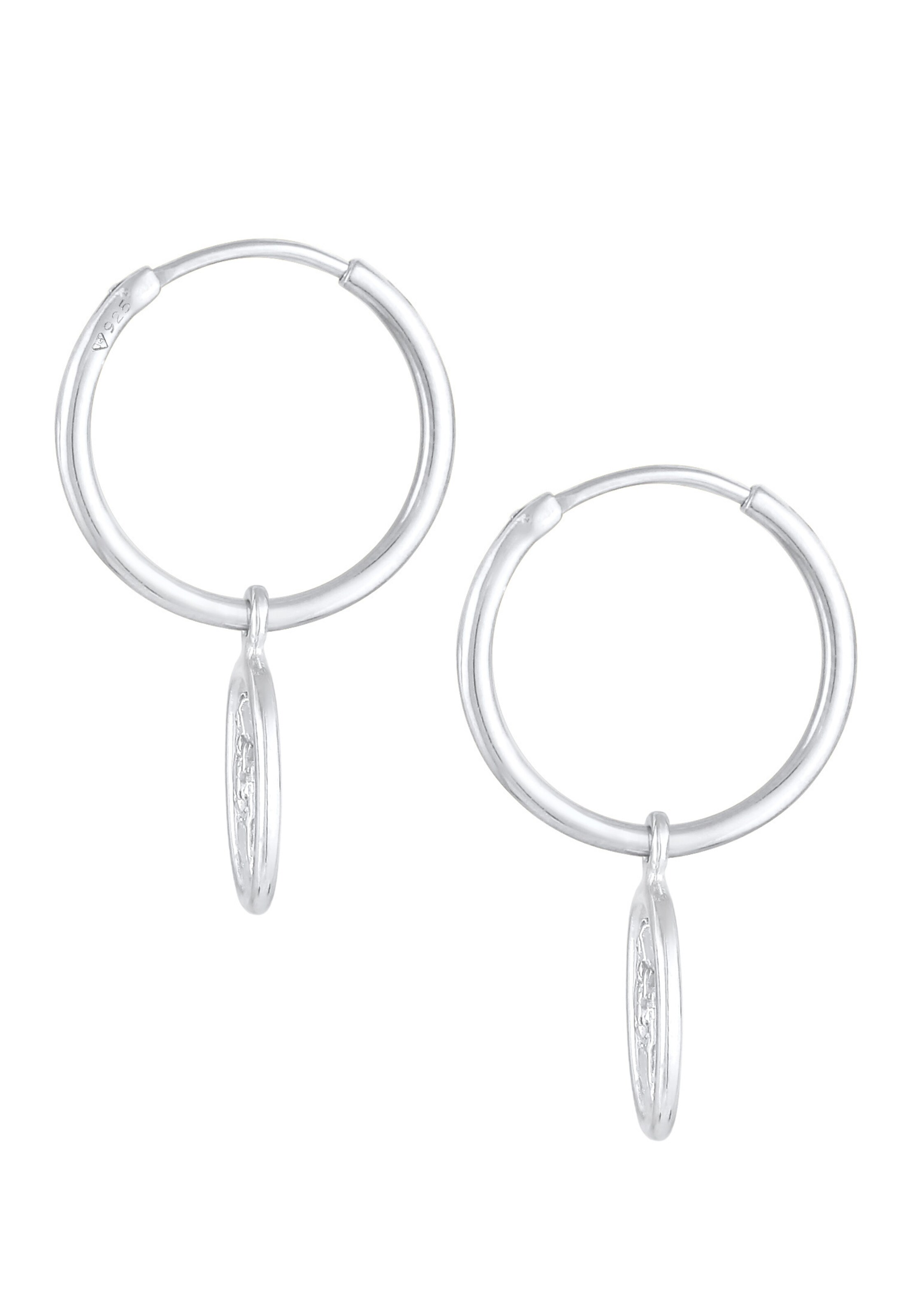 ELLI Oorbellen 'Marienbild' in Zilver