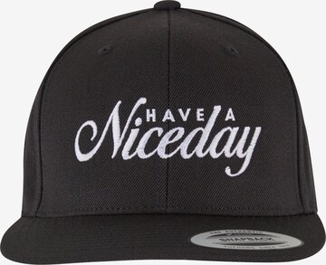 Cappello da baseball ' Niceday  ' di Mister Tee in nero: frontale