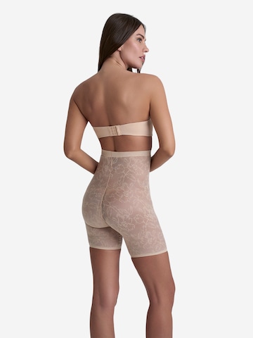 Bye Bra Shapinghose 'Lacy High Waist Shaping Short' in Beige