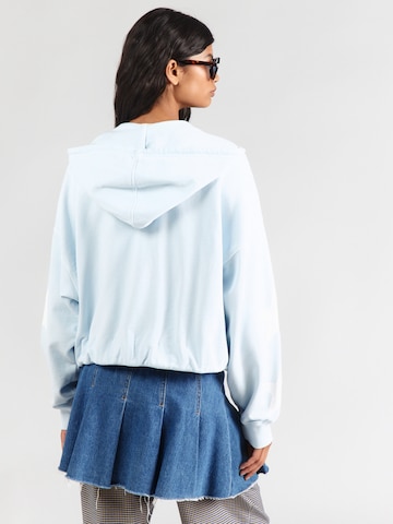 GUESS JEANS - Sudadera con cremallera en azul