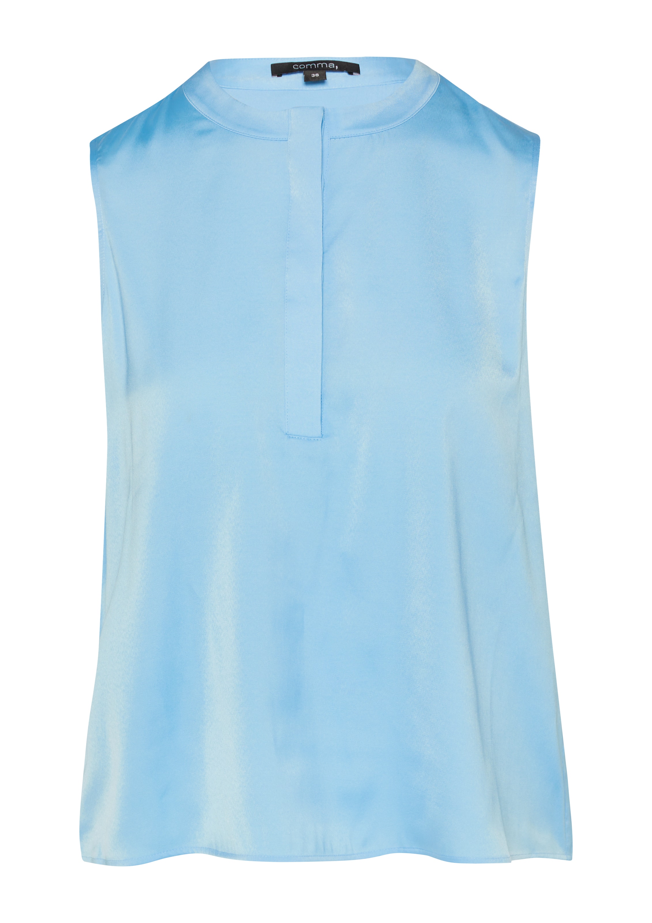COMMA - Blusa en azul: frente