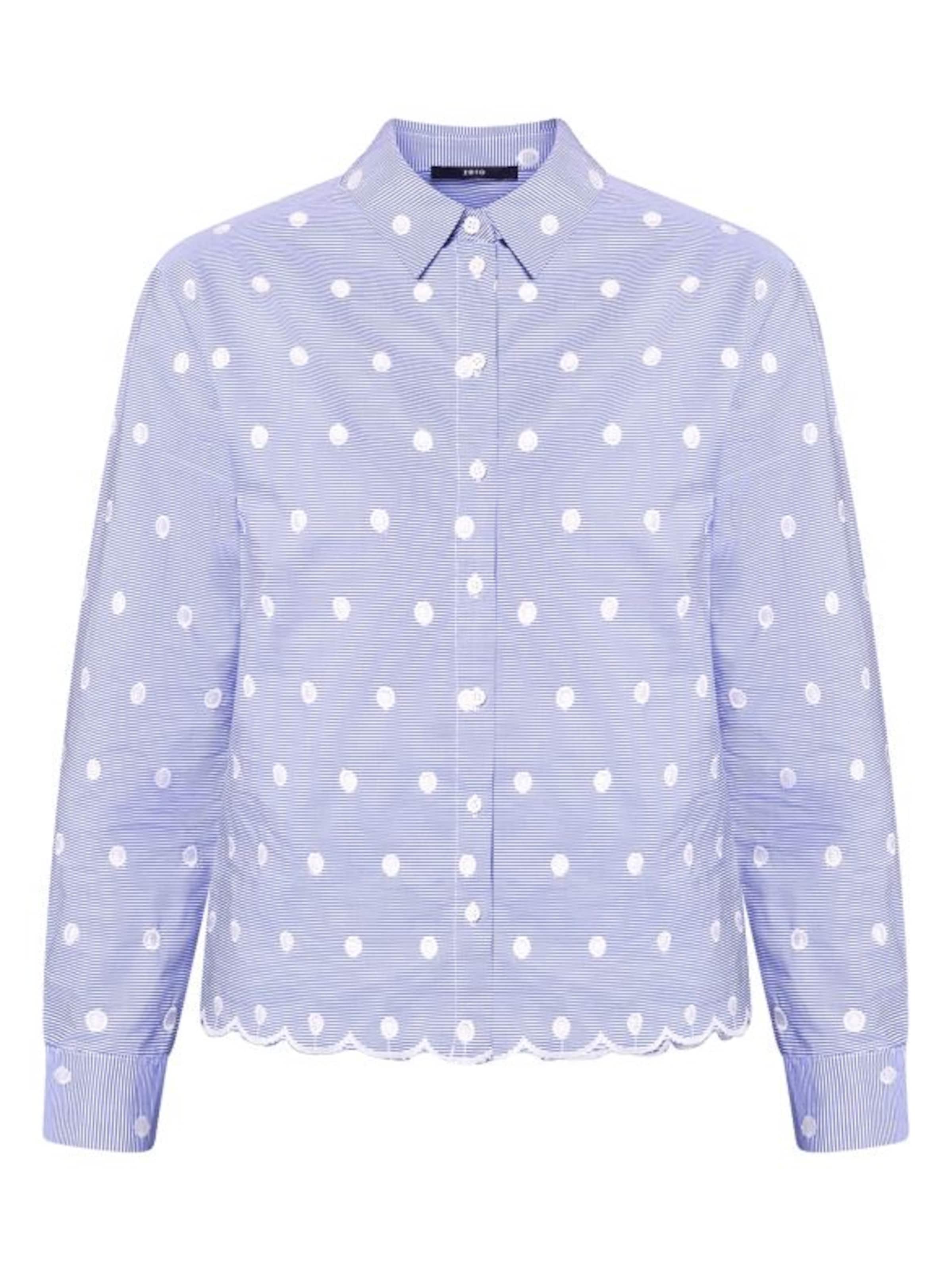 Camicia da donna di zero in blu: frontale