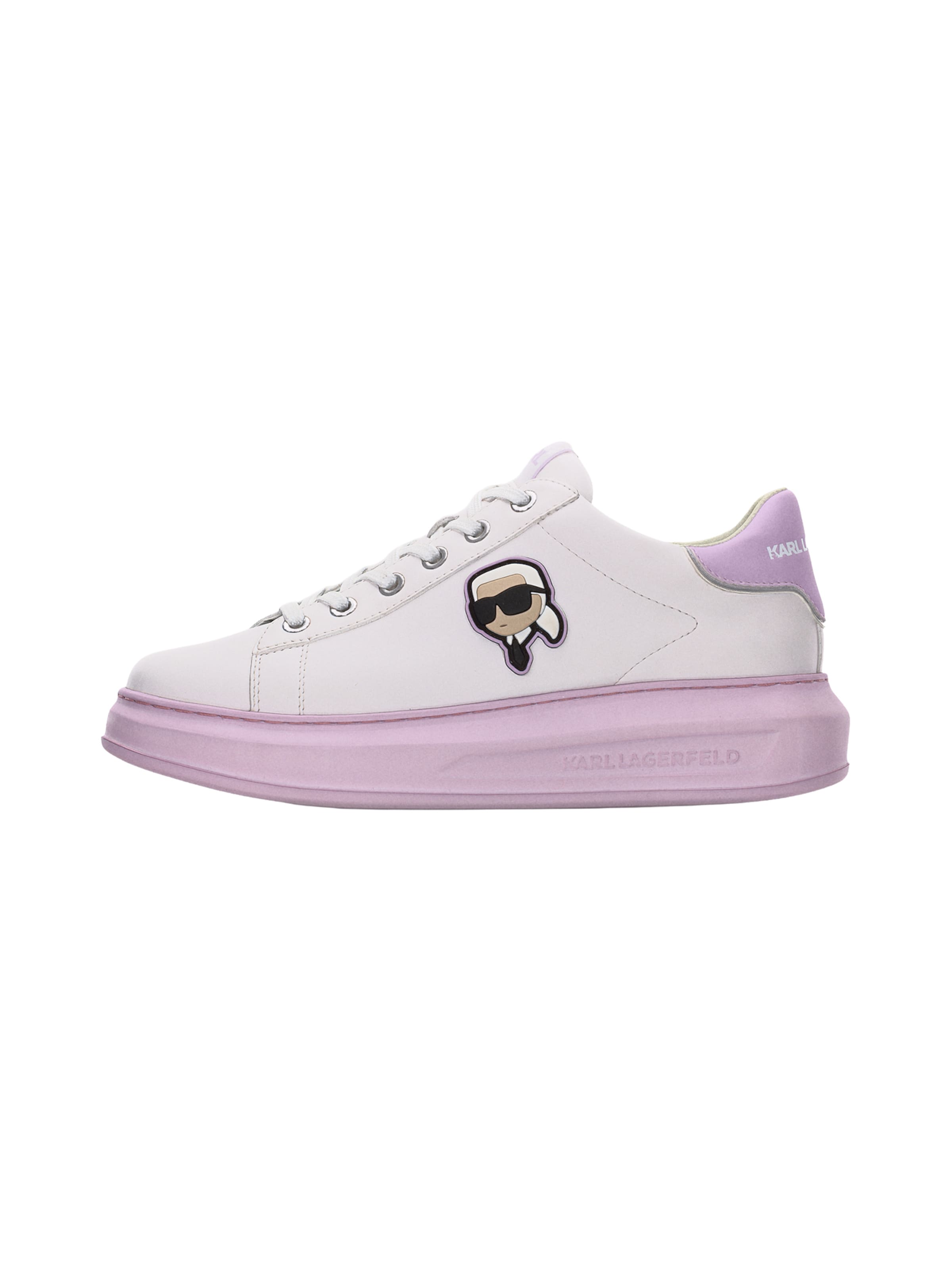 Sneaker low de la Karl Lagerfeld pe alb: față