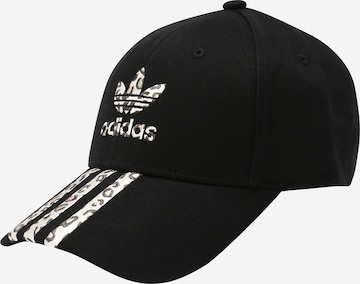 ADIDAS ORIGINALS - Gorra en negro: frente