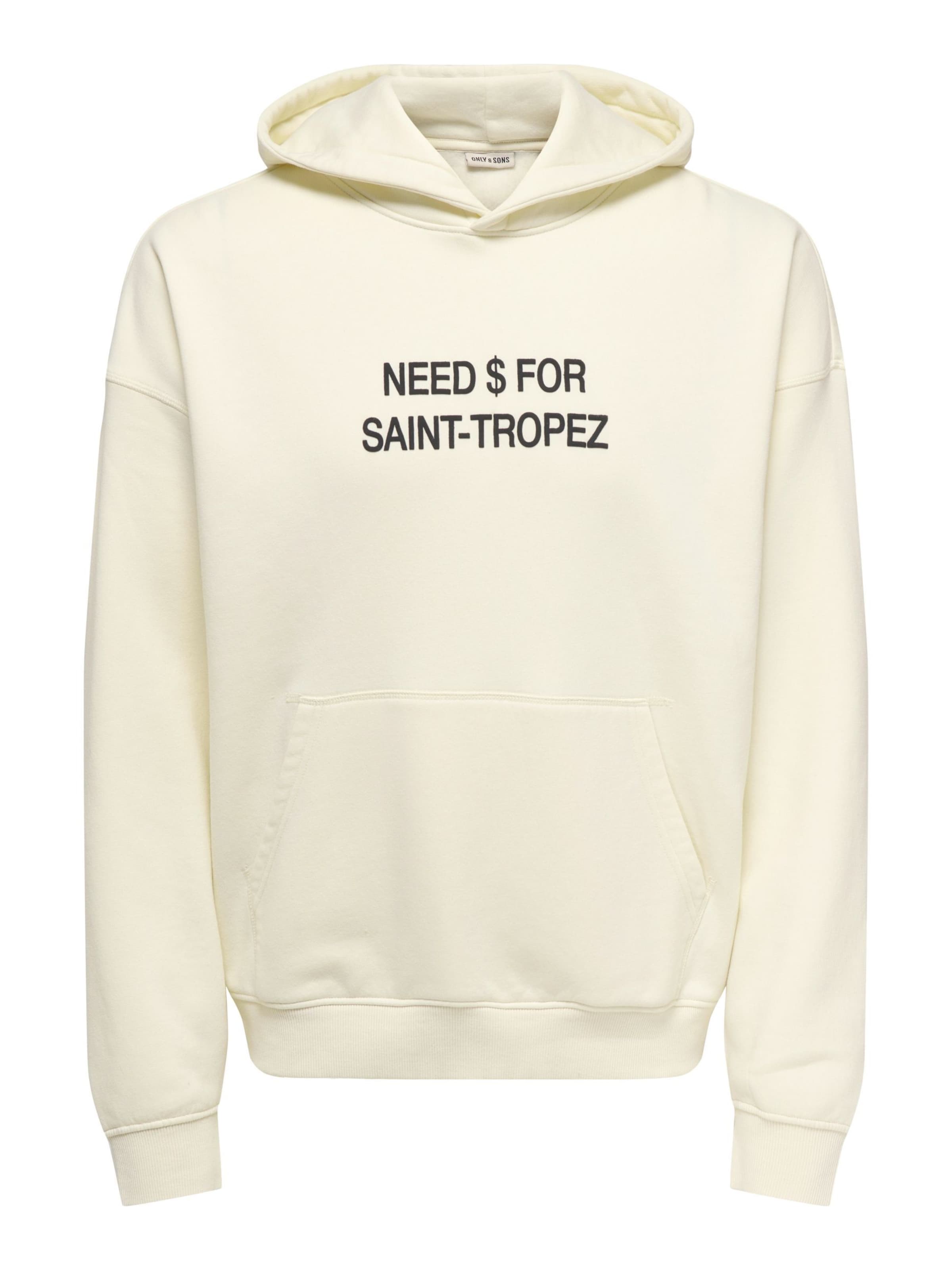 Only & Sons Sweatjakke 'ONSLEROY' i beige: forside