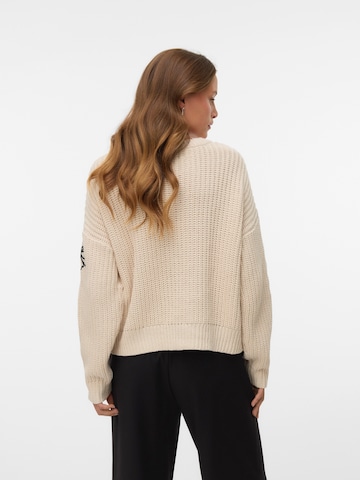 VERO MODA Pulóver 'LAURA' - bézs