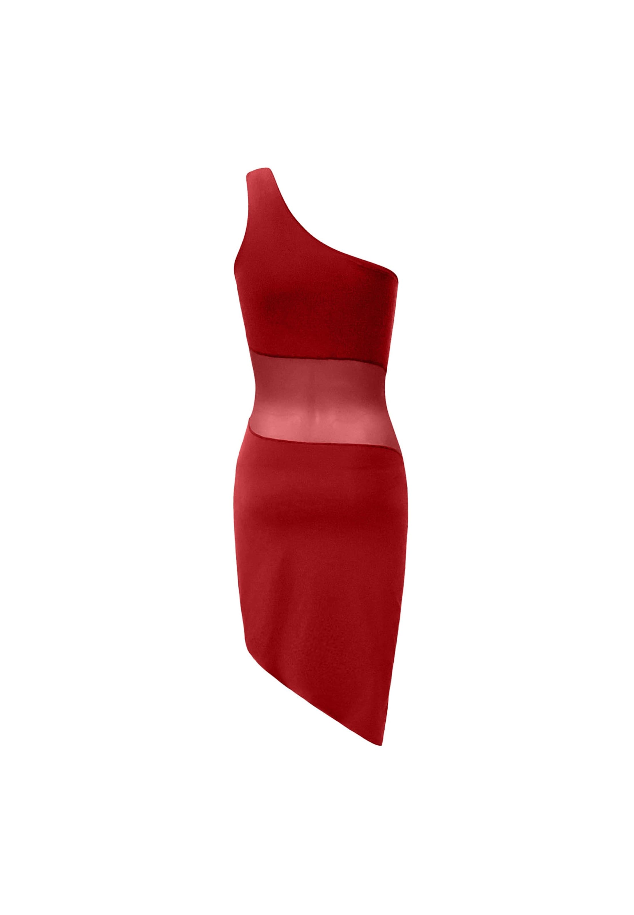 OW Collection Coctailkjole 'Curve' i rød