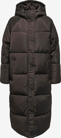 Manteau d’hiver 'EVI' ONLY en marron : devant