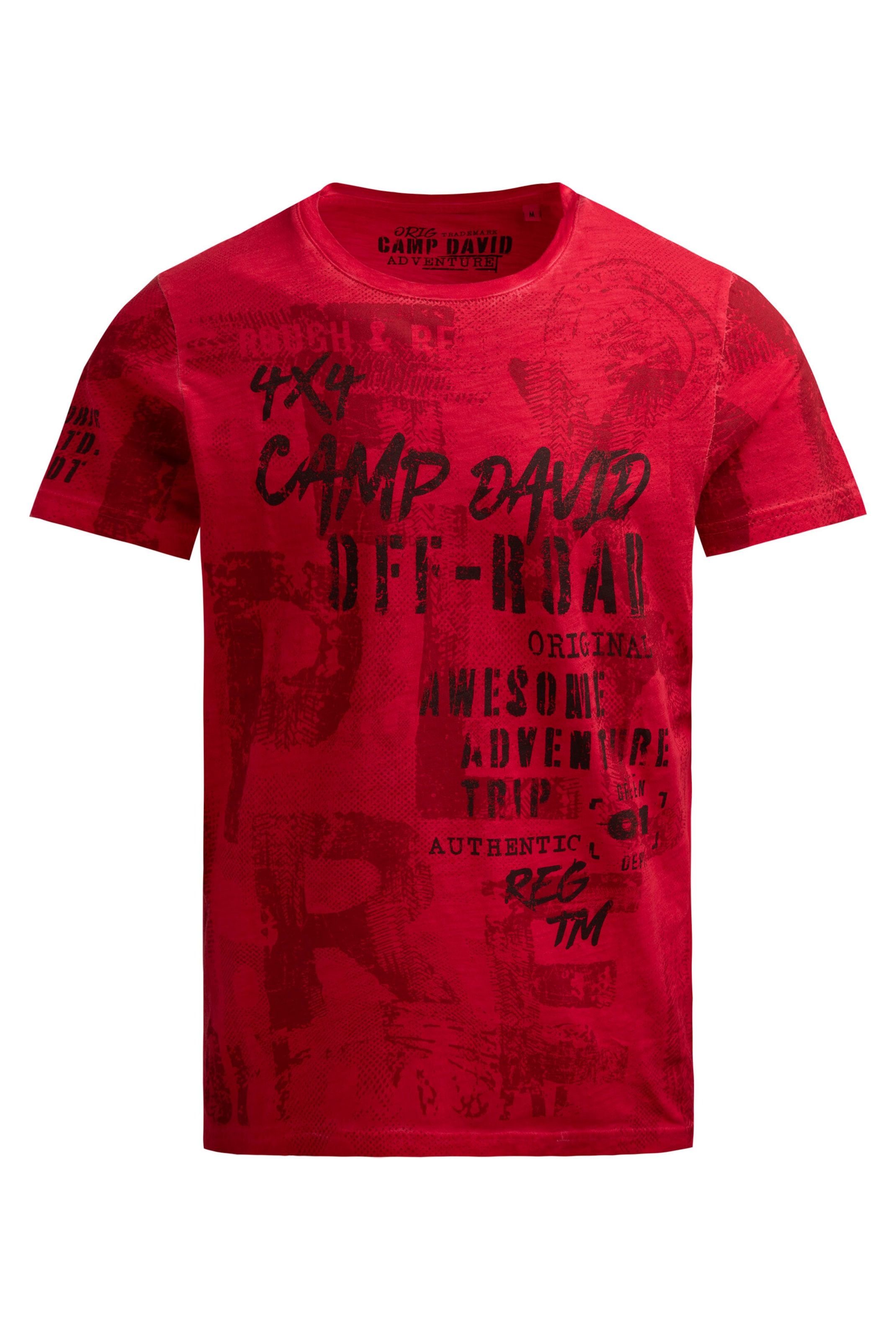 CAMP DAVID Shirt in Orange: front