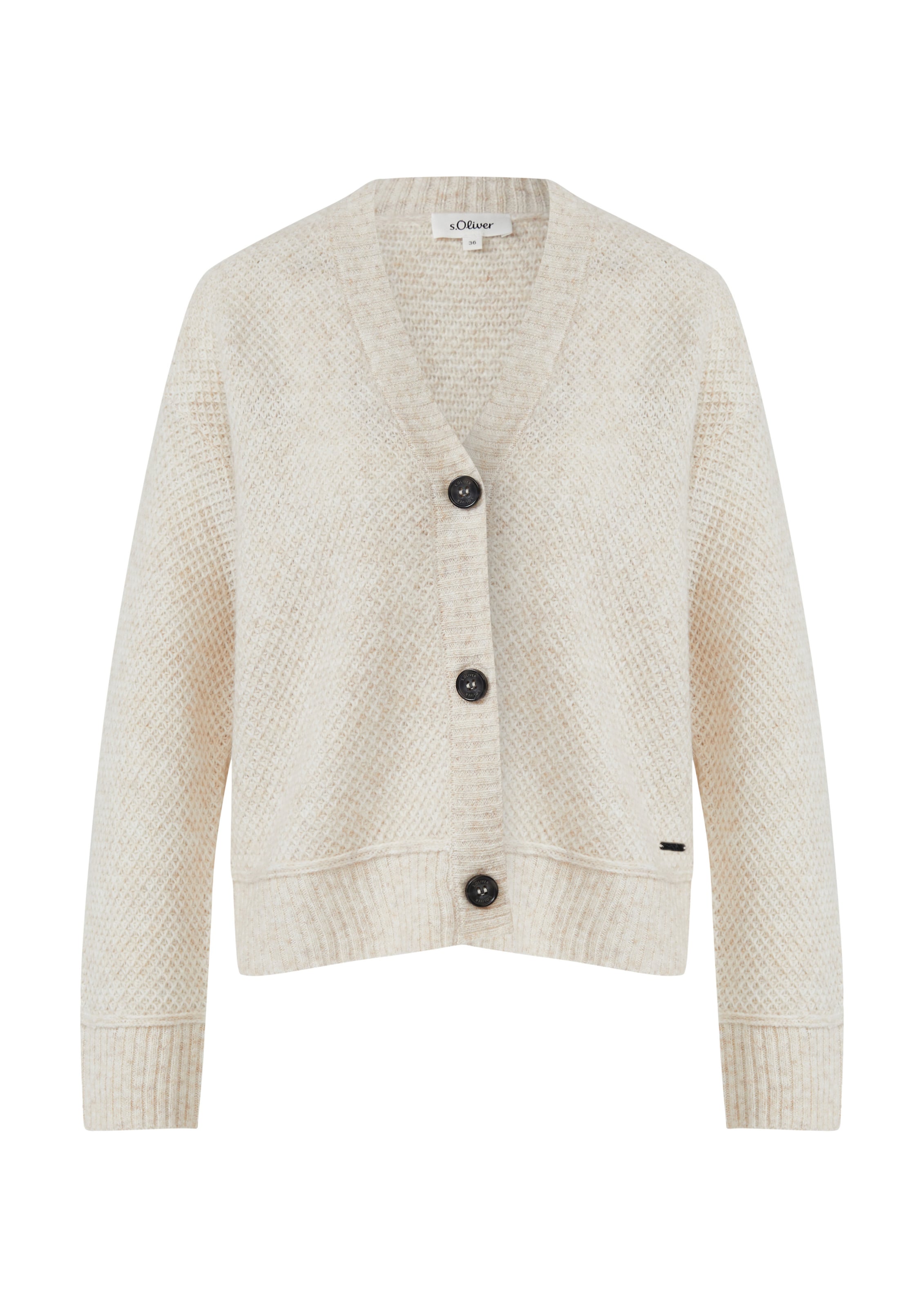 Cardigan s.Oliver en beige : devant