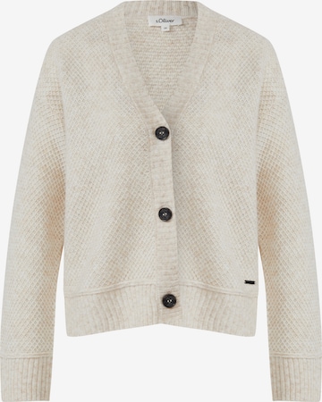 s.Oliver - Casaco de malha em bege: frente