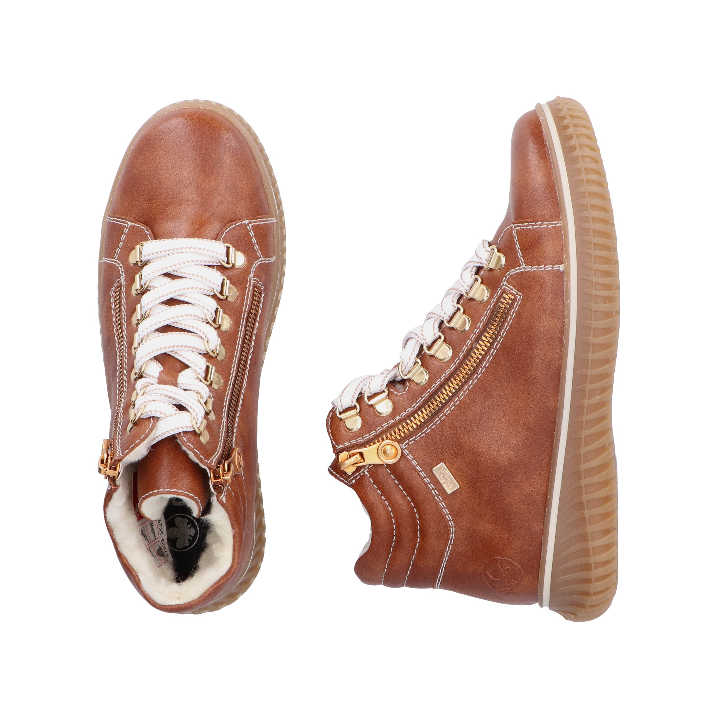 Baskets hautes Rieker en marron