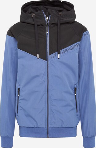 Alife and Kickin Winter Jacket 'JackAK' in Blue: front