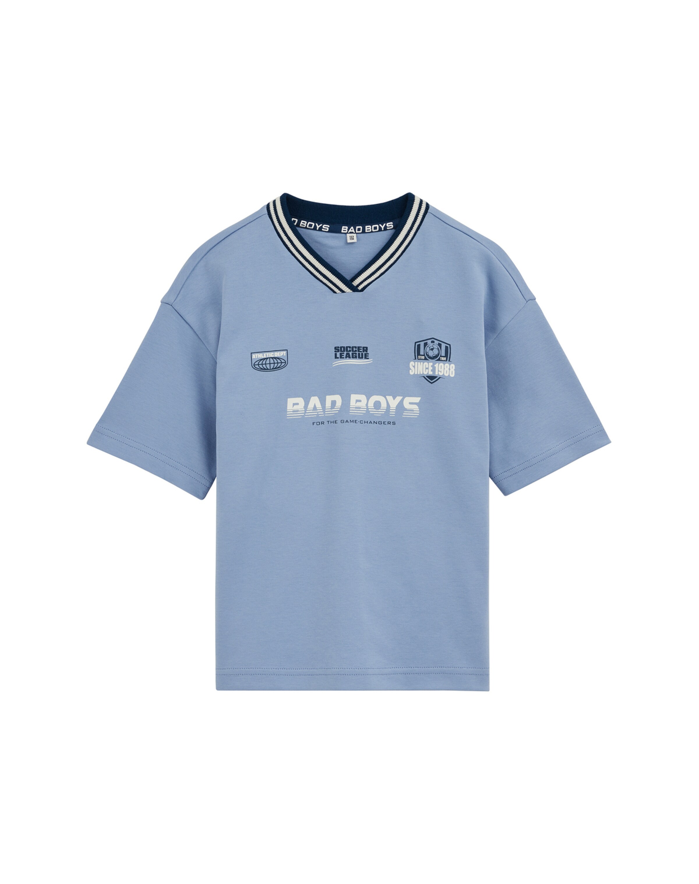 WE Fashion Majica | modra barva: sprednja stran