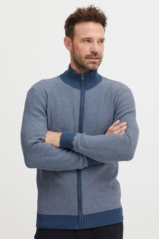 FQ1924 Strickjacke 'Fqlewis' in Blau: Vorderseite