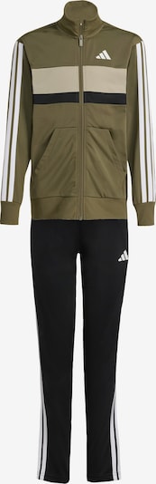 ADIDAS SPORTSWEAR Trainingsanzug 'Seasonal Essentials Tiberio' in 128 in oliv / schwarz / weiß, Produktansicht