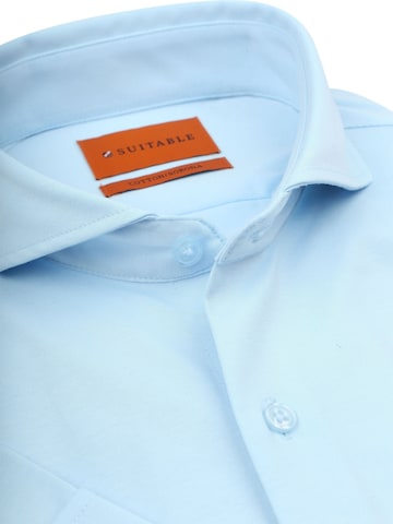 Coupe slim Chemise Suitable en bleu
