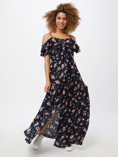 ABOUT YOU Robe 'Arika' en bleu marine / mélange de couleurs, Vue avec modèle