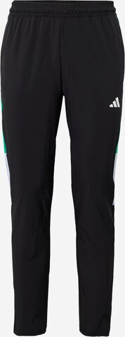Slimfit Pantaloni sportivi 'Colorblock 3-Stripes' di ADIDAS PERFORMANCE in nero: frontale