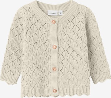 NAME IT Strickjacke 'TISOL' in Beige: predná strana