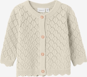 NAME IT Knit Cardigan 'TISOL' in Beige: front