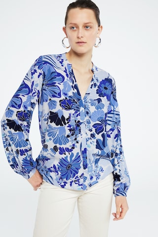 Fabienne Chapot Blouse in Blauw: voorkant