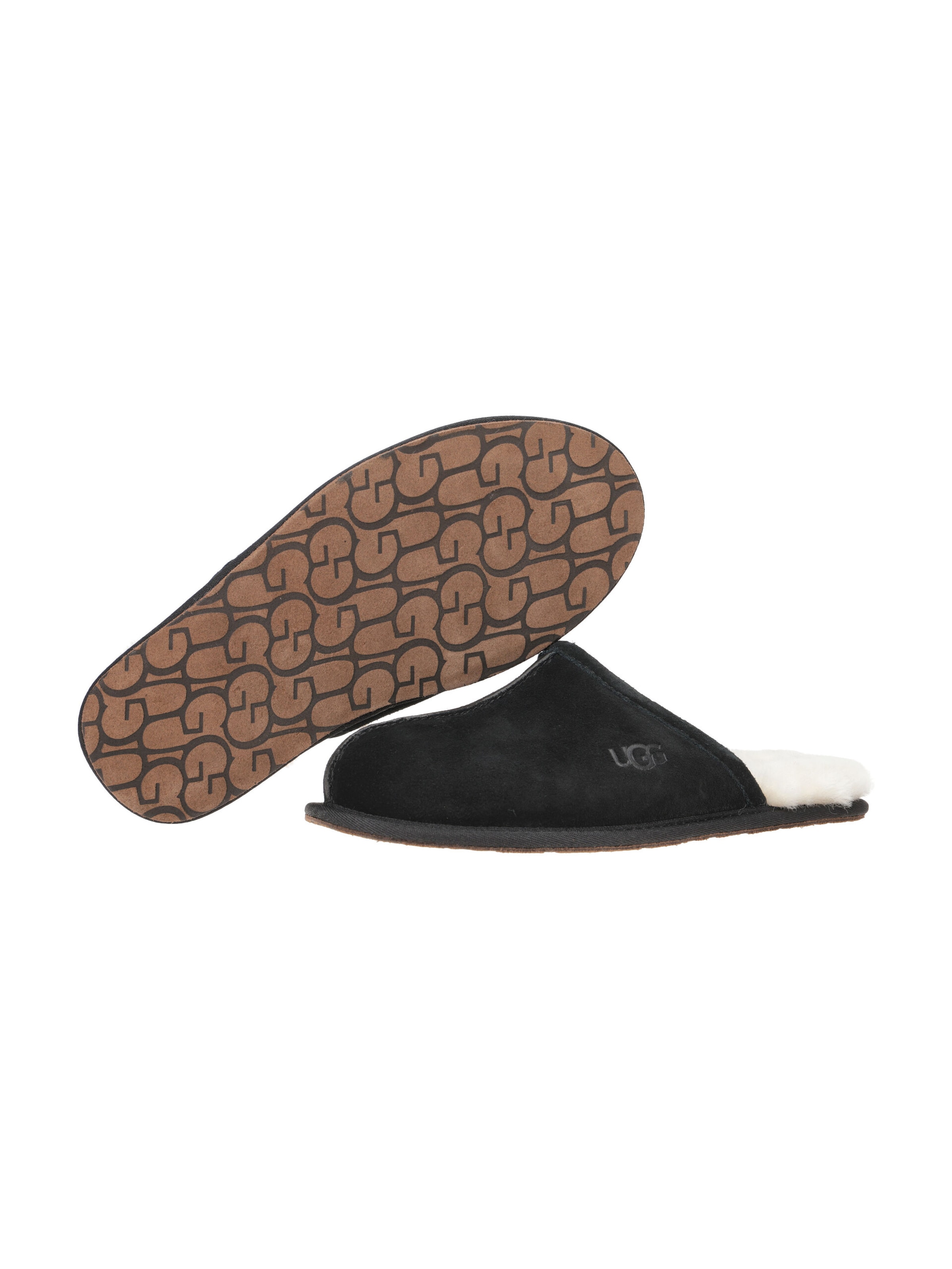 UGG Pantolette 'UGG Scuff Herren Hausschuhe schwarz beige'‌‌‌ in Schwarz