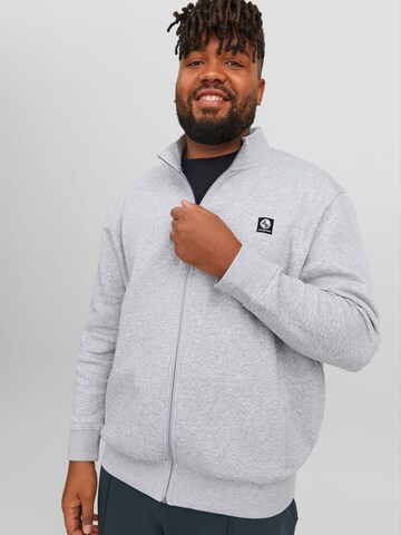 JACK & JONES Sweatjacke in Grau