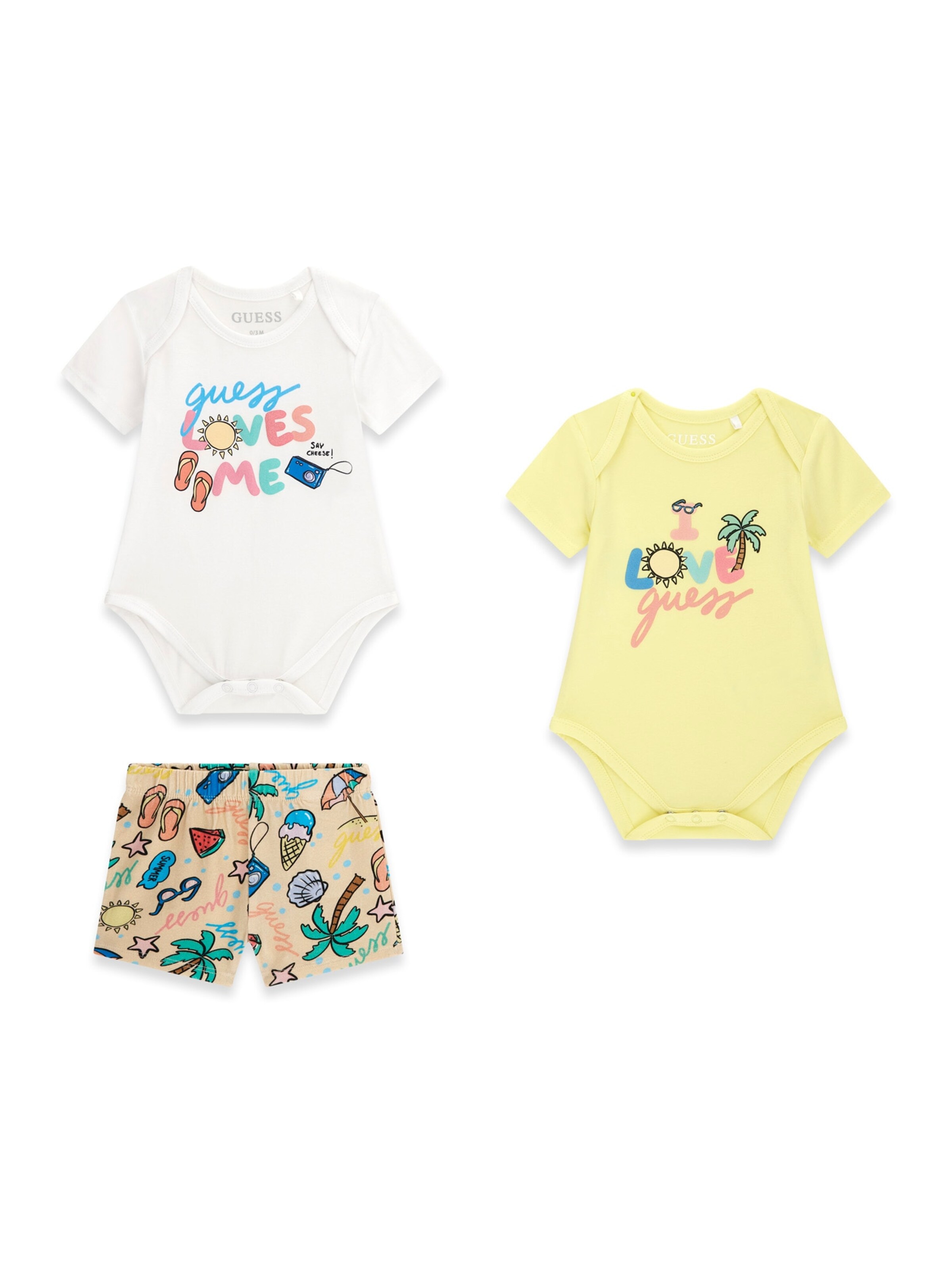 GUESS Set in Yellow: front