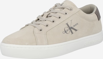 Calvin Klein Jeans - Zapatillas deportivas bajas en beige: frente