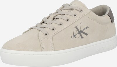 Sneaker low Calvin Klein Jeans pe bej închis / alb coajă de ou, Vizualizare produs