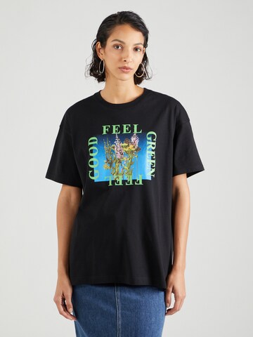 Envii T-Shirt 'KULLA' in Schwarz: Vorderseite