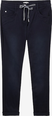 Coupe slim Pantalon TOM TAILOR en bleu : devant