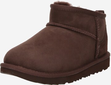 Boots da neve 'CLASSIC ULTRA MINI' di UGG in marrone: frontale