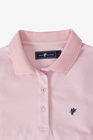 DENIM CULTURE Poloshirt 'Isolde' in Pink