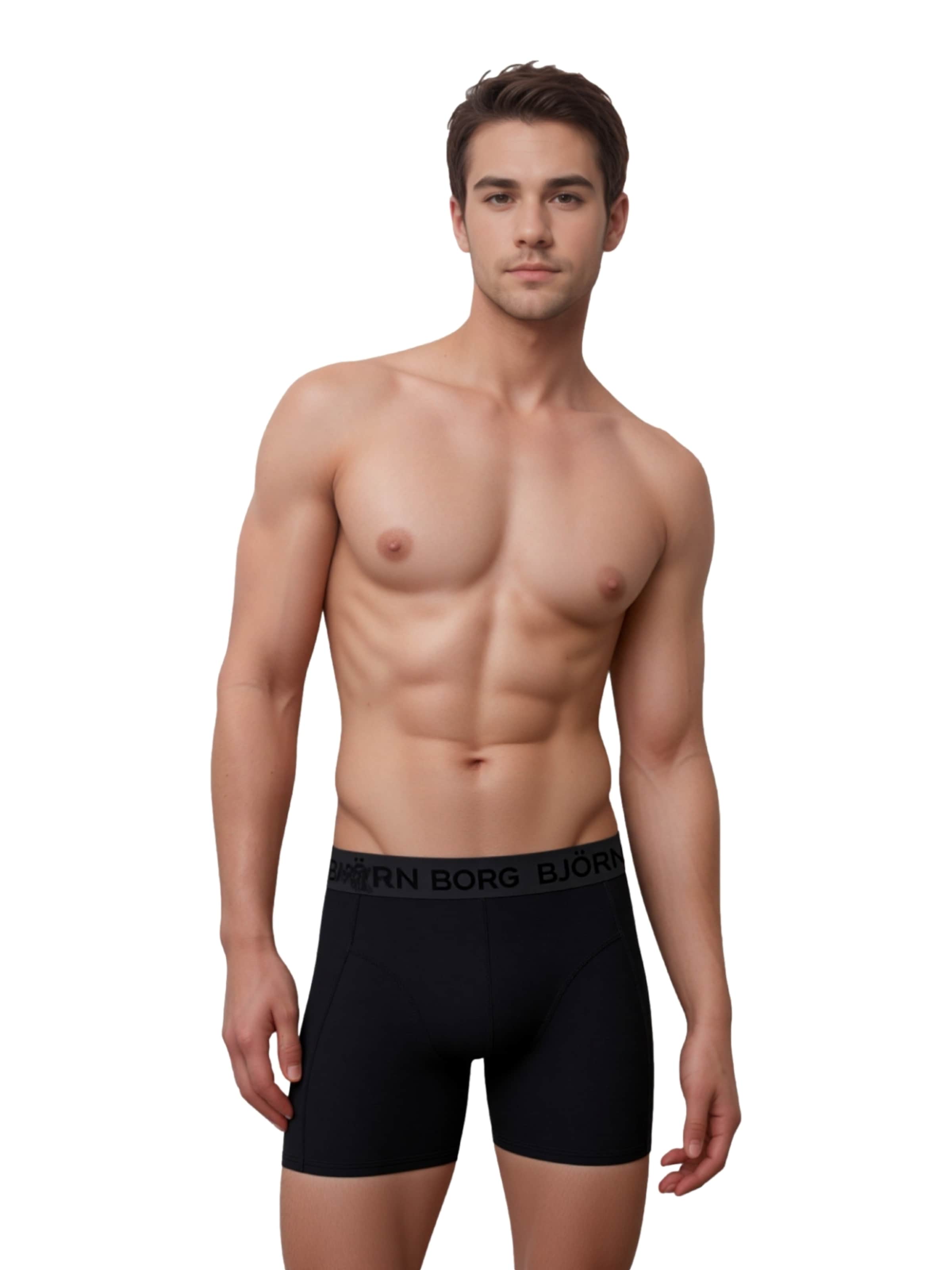 BJÖRN BORG Boksershorts i sort: forside