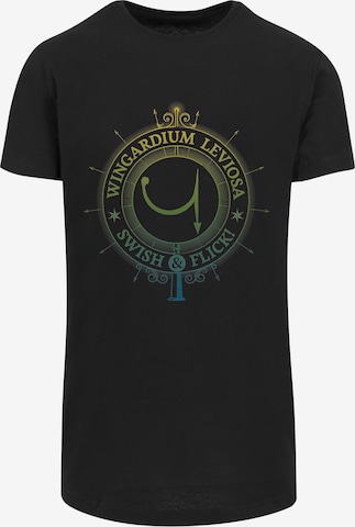 F4NT4STIC Shirt 'Harry Potter Wingardium Leviosa' in Schwarz: Vorderseite