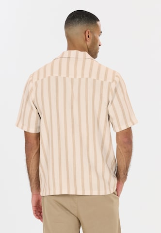 NOU Regular fit Button Up Shirt 'Puth' in Beige