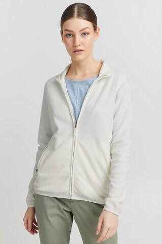 Veste en polaire 'Rikka' Oxmo en gris : devant