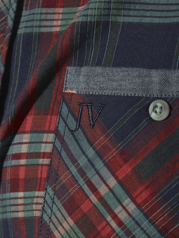 Jan Vanderstorm Comfort fit Button Up Shirt 'Snalle' in Blue