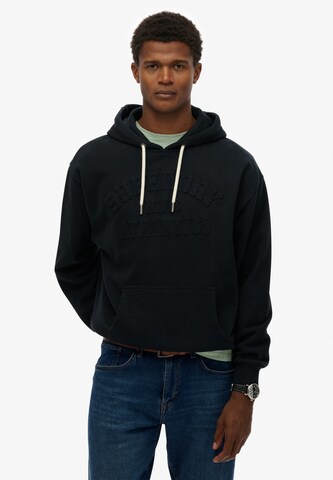 Sweat-shirt Superdry en noir : devant